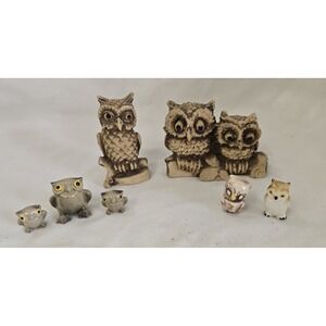 Owl‎ Mini Figures Set Of 8